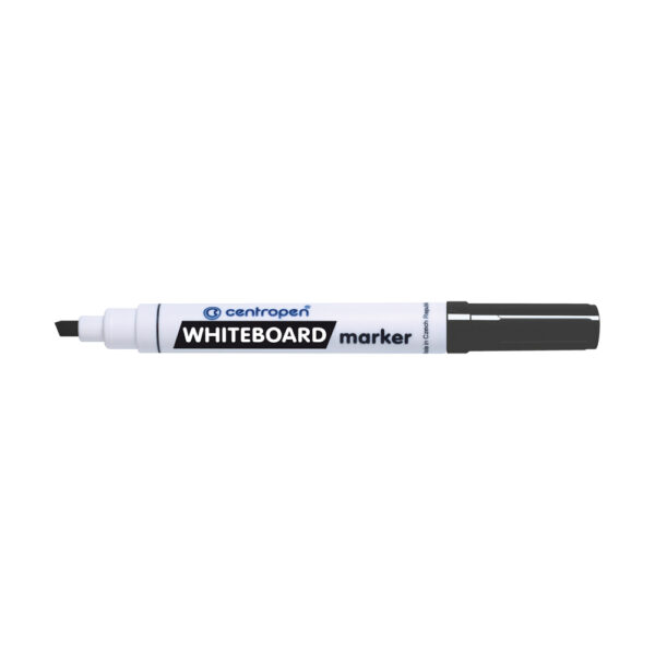Whiteboard marker beitelpunt zwart