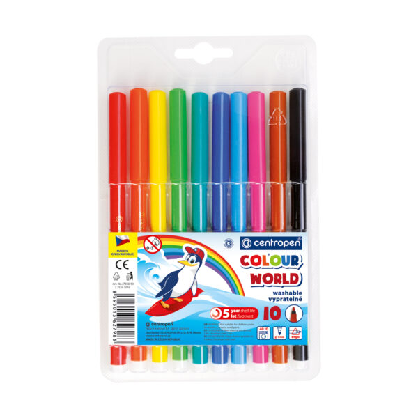 Viltstiften 10 kleuren