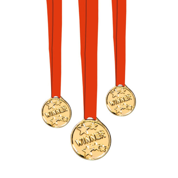 Medailles 6 stuks