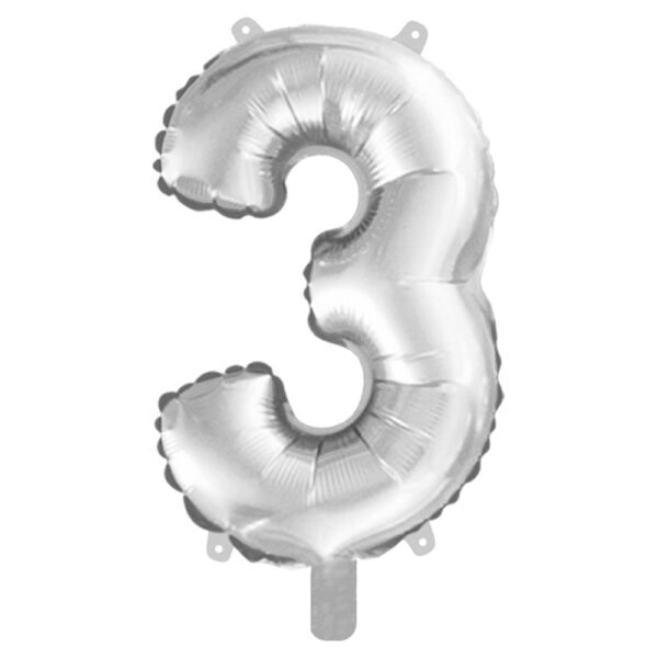 Folie ballon cijfer 3