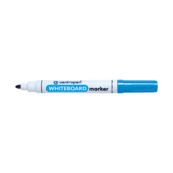 Whiteboard marker ronde punt licht blauw