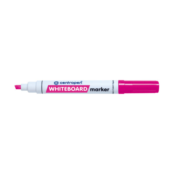 Whiteboard marker beitelpunt roze