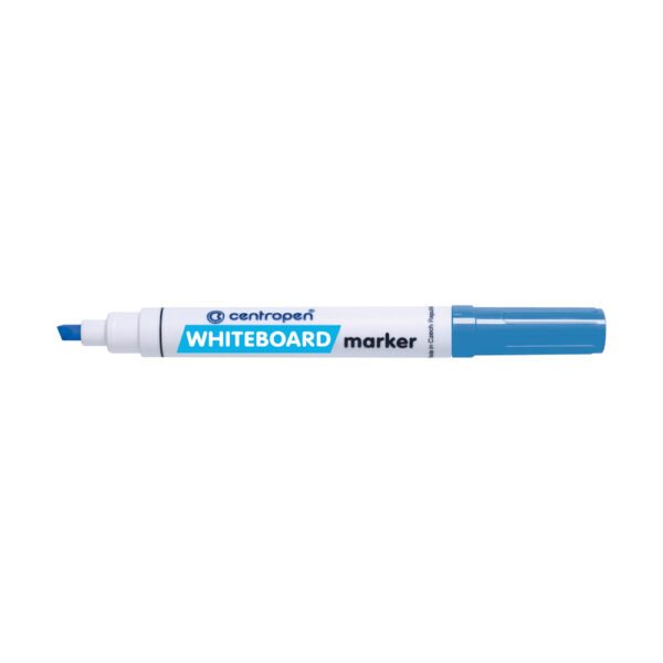 Whiteboard marker beitelpunt licht blauw