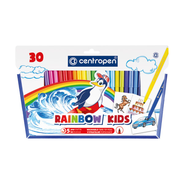 Viltstiften regenboog 30 kleuren