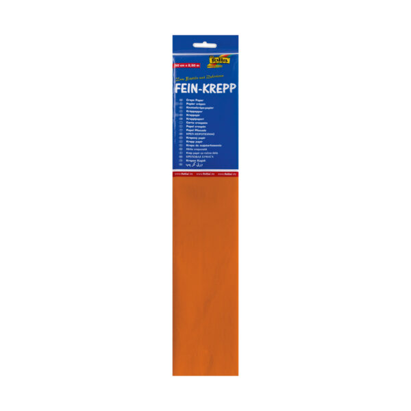 Crepepapier licht oranje