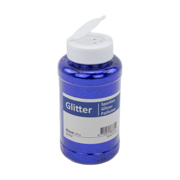 Glitter blauw